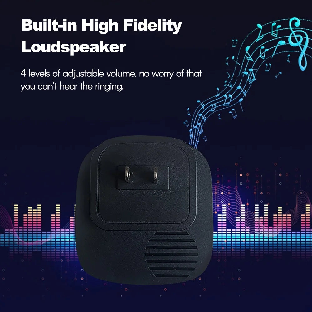 Multifunctional Wireless Driveway Alarm | Waterproof Outdoor Motion Sensor with 1 Receiver & 2 Transmitters for Indoor/Outdoor Use
