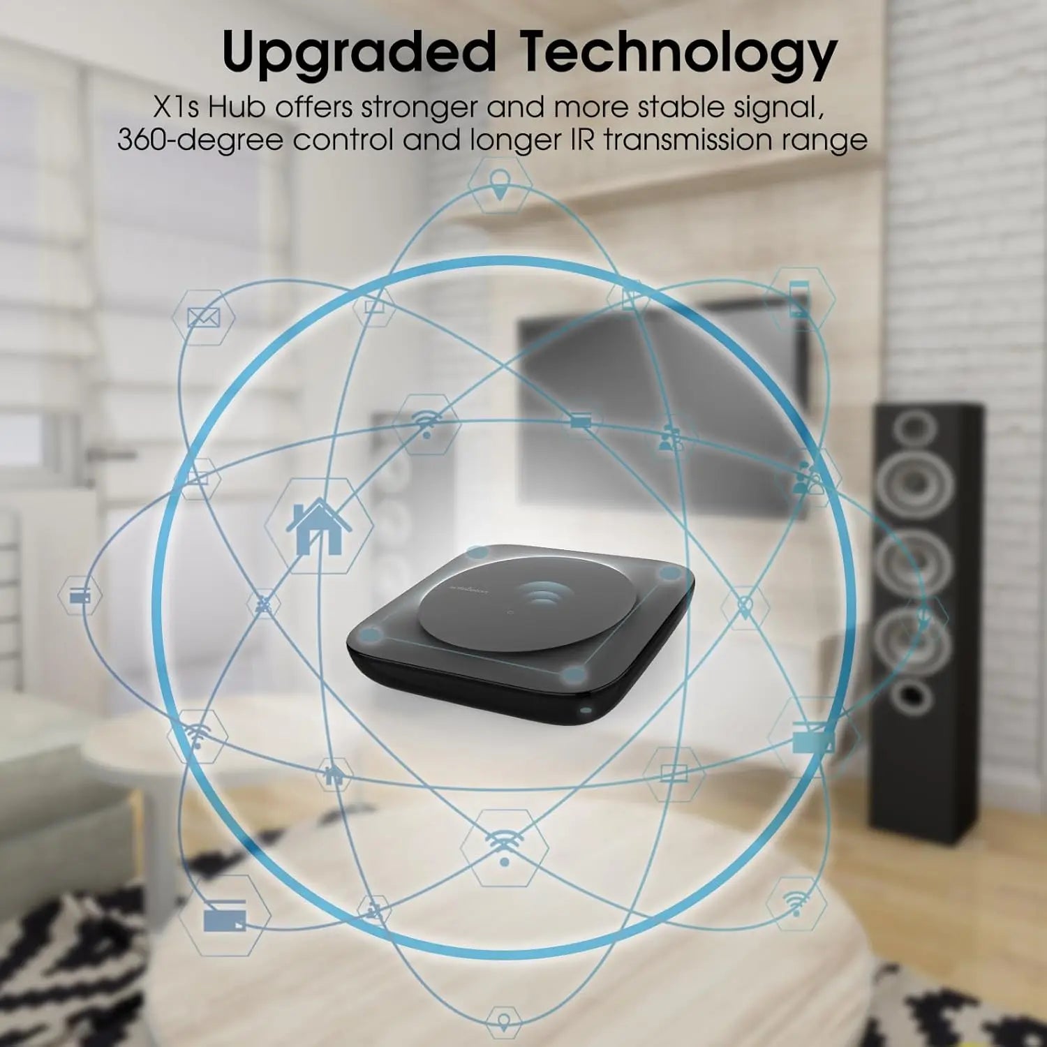 X1S Universal Remote with Hub & App | Smart All-in-One Control for Up to 60 IR Devices, Customizable Activities