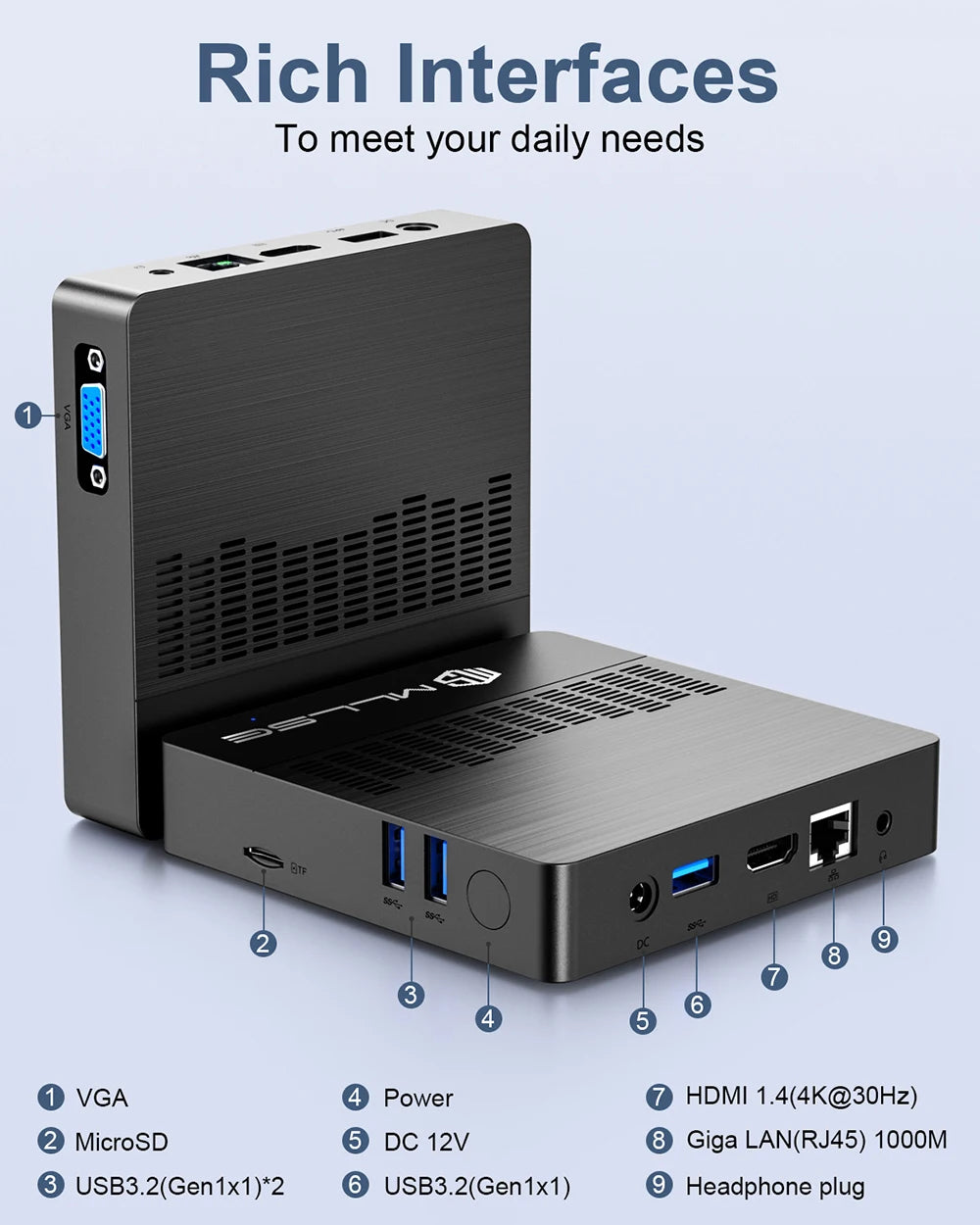 MLLSE M2 Air Mini PC – N4000, 6GB+128GB, Windows 11