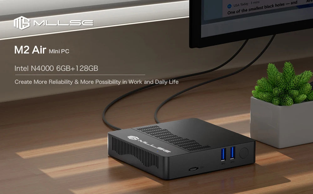 MLLSE M2 Air Mini PC – N4000, 6GB+128GB, Windows 11