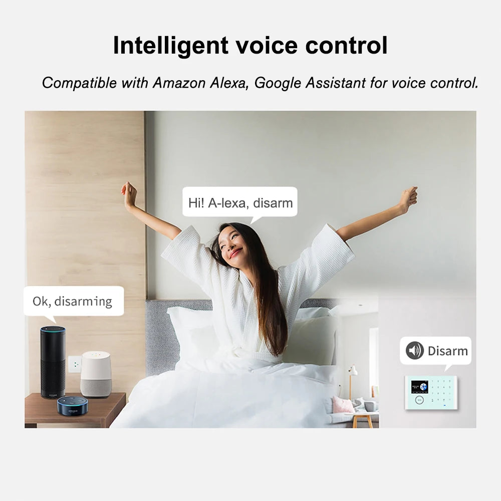 CS118 WiFi+GSM+GPRS 3-in-1 Smart Home Alarm System | Tuya App Control & 433MHz Door Bell
