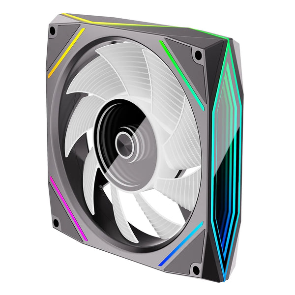 120mm ARGB CPU Fan | 800-1800RPM, 4pin PWM, Silent, 71 CFM Airflow for Computer Case